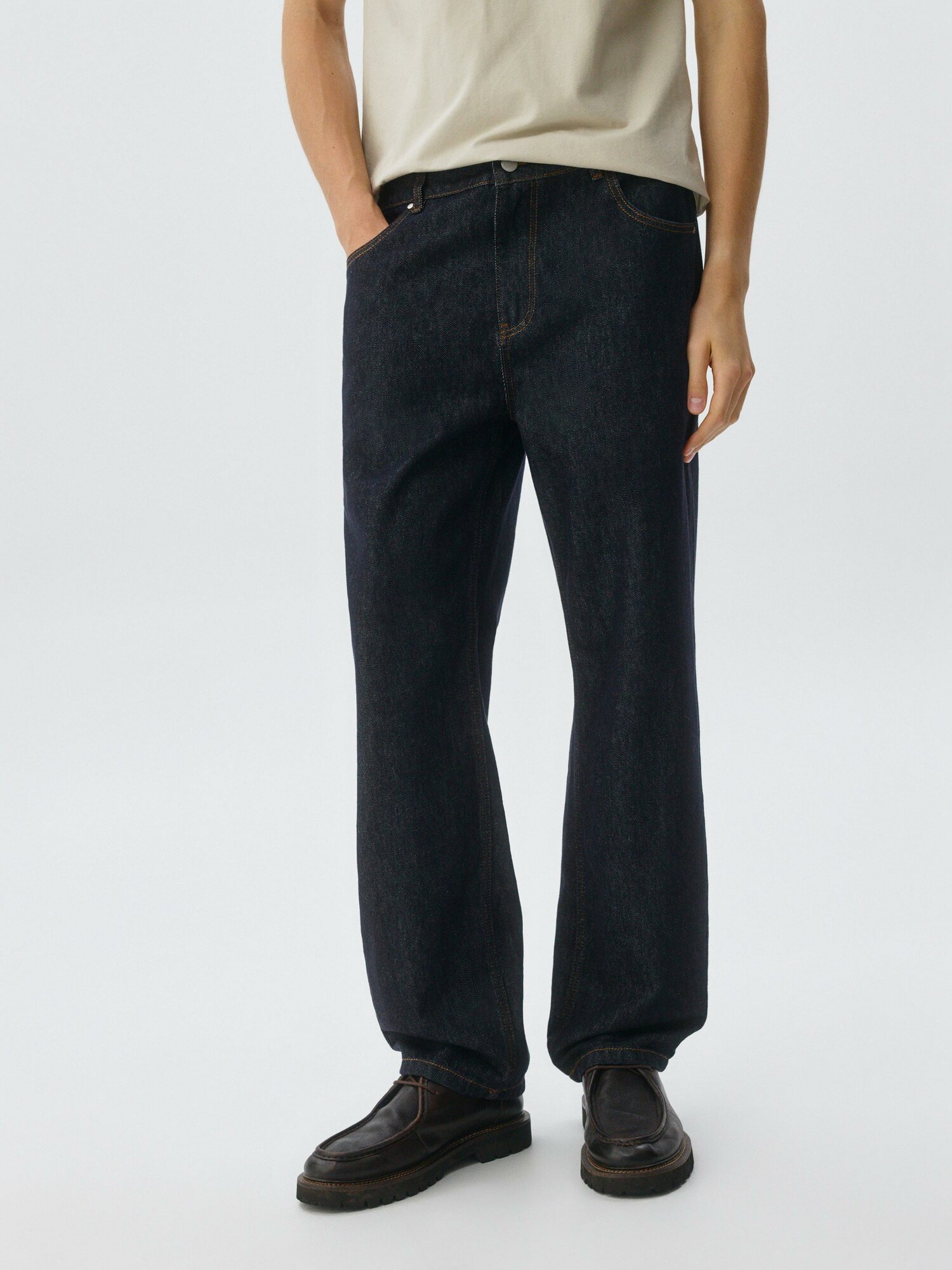 Джинсы Sela, размер 46, темный индиго