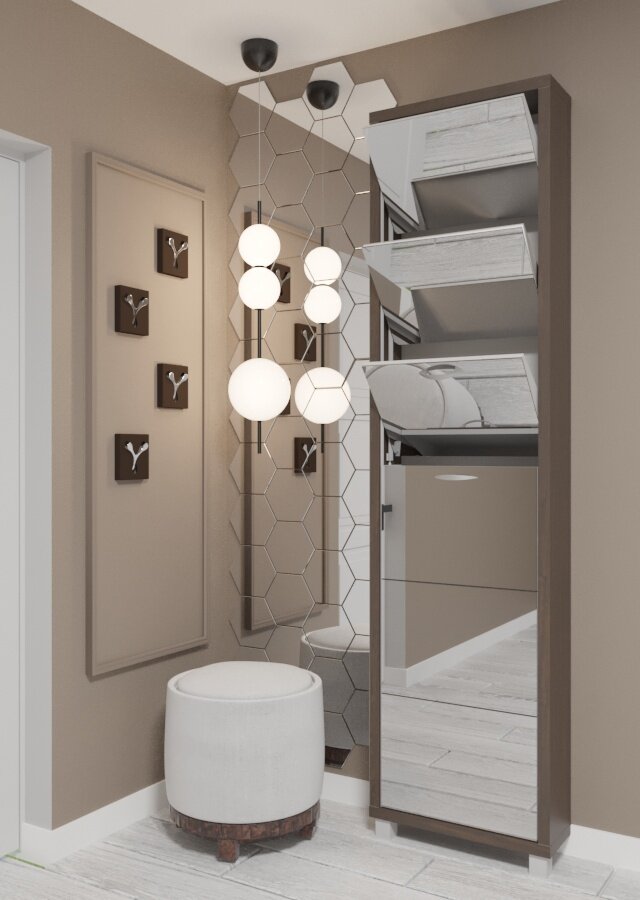 Обувница IRONNORI Люкс 6 ти секционная  Люкс зеркало  цвет Венге