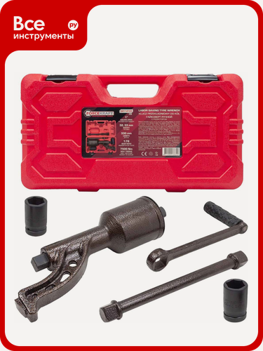 Изображение товара Гайковерт, Forcekraft, ручной с редуктором Forcekraft головки 32, 33 мм, длина 330 мм, передаточное число