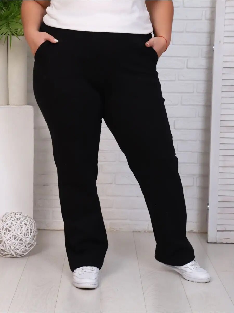 Брюки спортивные  m, l, xl, 2xl, 3xl, размер XL, чёрный — фото 1