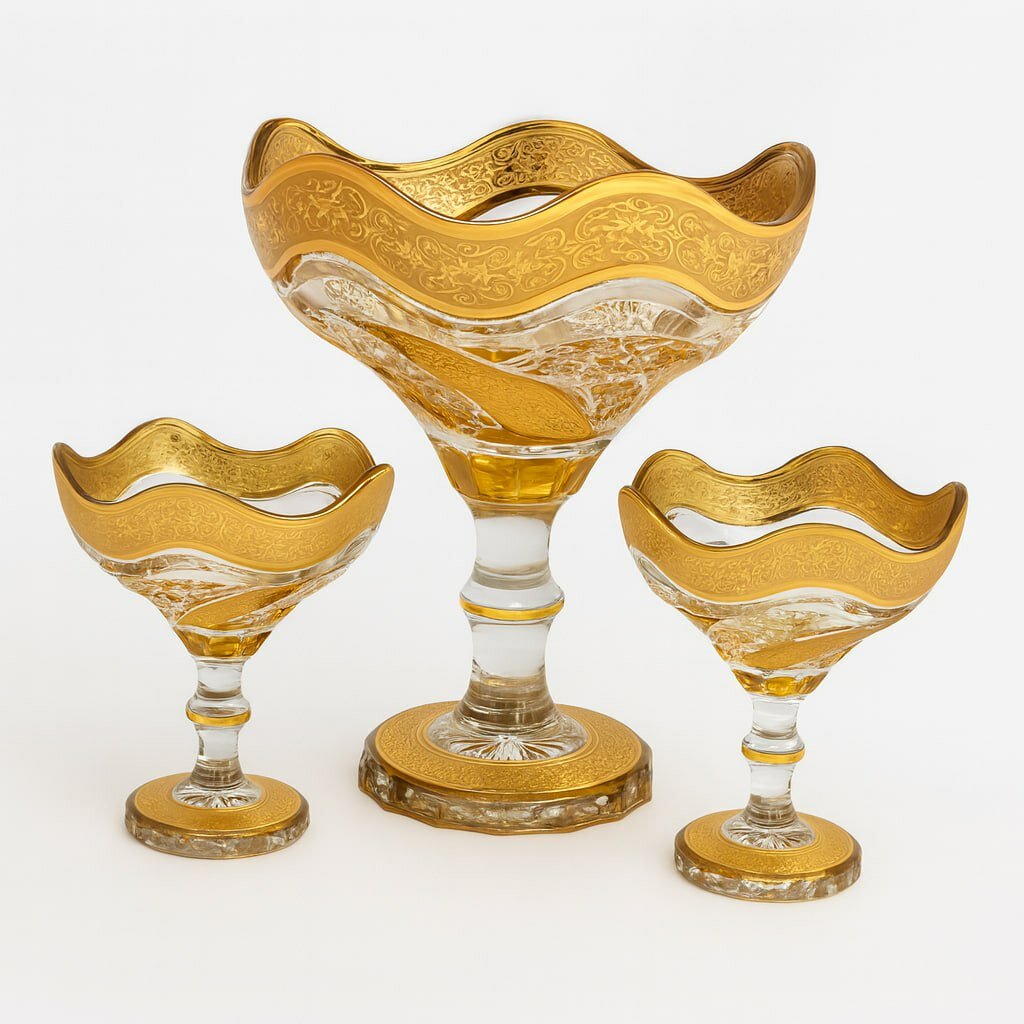 Набор посуды Bogema GOLD – для фруктов, десертов и закусок, 9 предметов (china)