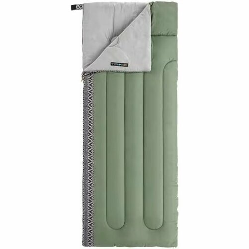 Спальный мешок Naturehike L150, 190х75см, (ТК: +13C), (левый), зеленый