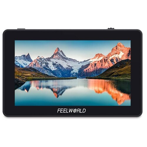 Накамерный монитор FEELWORLD F6 PLUS, черный portable vna swr 6ghz vector network analyzer reflectometer gs 320 23 6200mhz nanovna type touch screen nanovna v2