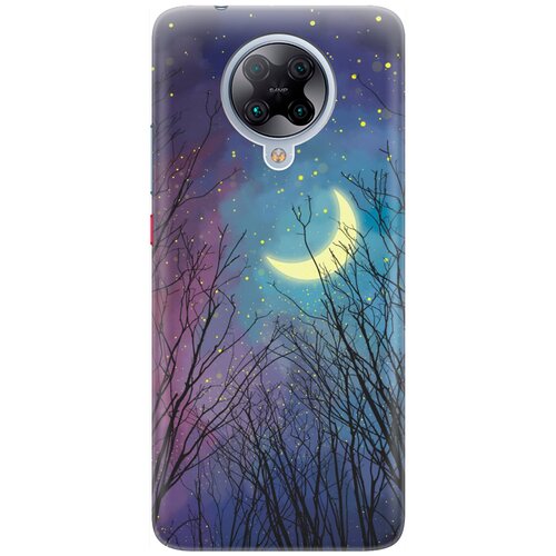 фото Re:pa накладка transparent для xiaomi poco f2 pro / redmi k30 pro с принтом "месяц в ветвях"