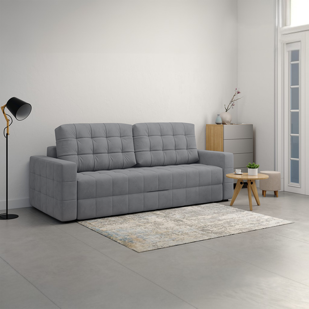 Прямой диван-кровать Ванкувер Pure 26, еврокнижка, металл каркас, 230х98х110 см