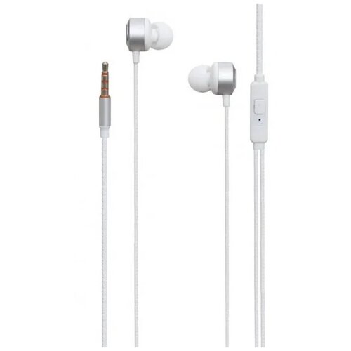 Наушники внутриканальные Celebrat V3 пластик микрофон кнопка ответа кабель 12м цвет серебряный 69300₽