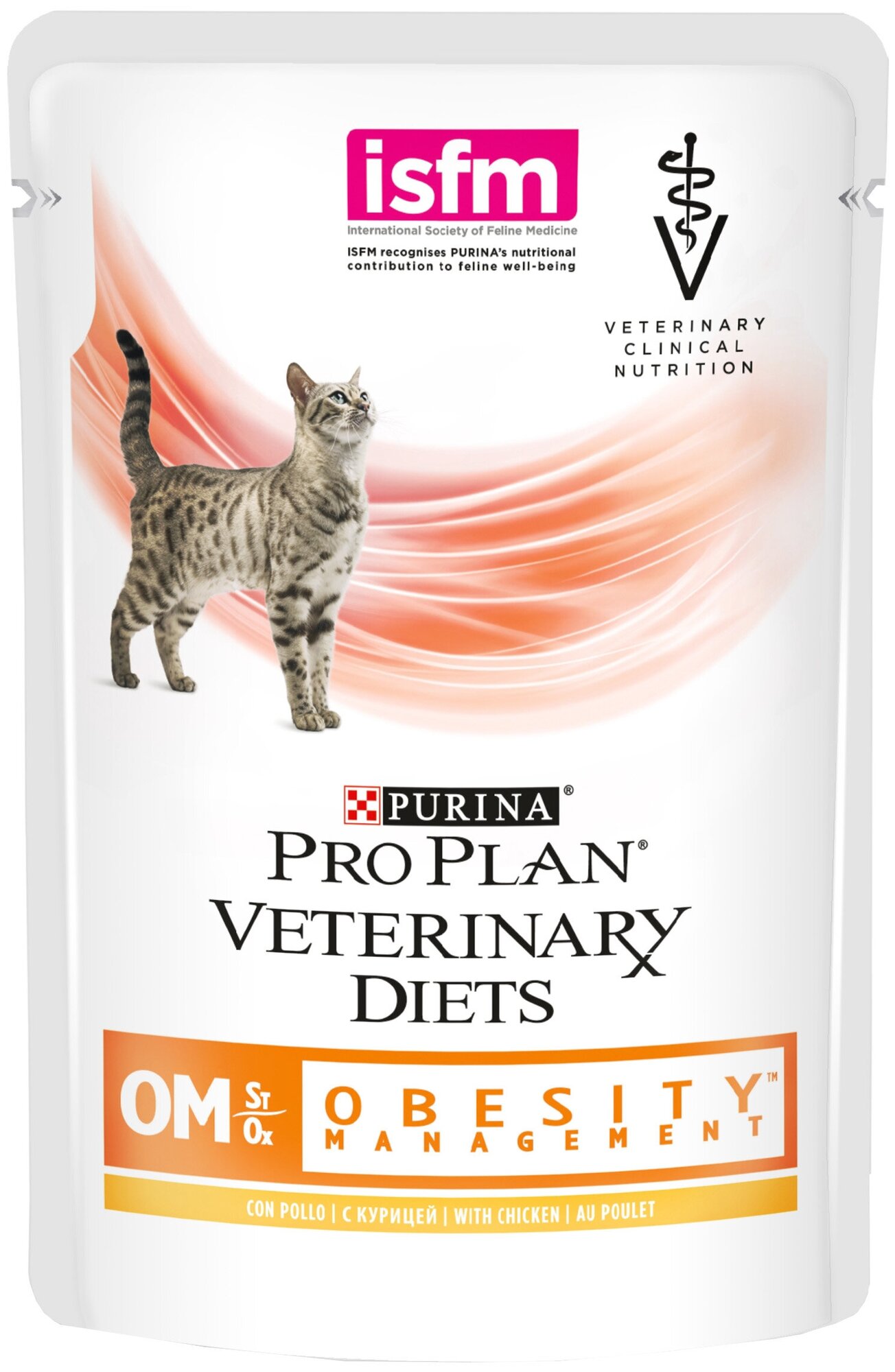 Корм PRO PLAN Veterinary diets OM Obesity Management для кошек при ожирении, 85 г x 10 шт