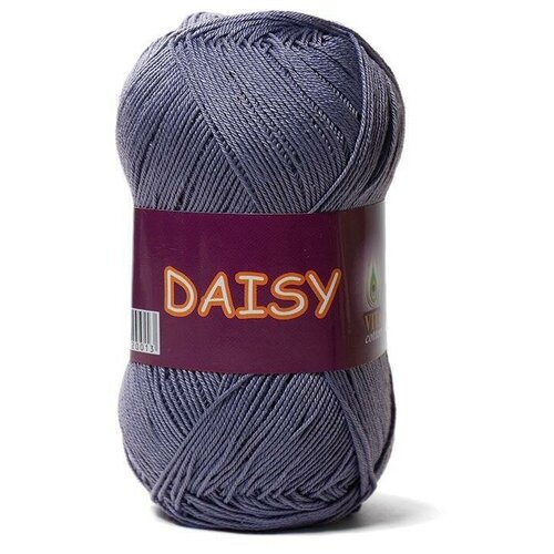 Пряжа Vita Daisy (Дейзи) 4432 серо-голубой 100% мерсеризованный хлопок 50г 295м 5шт