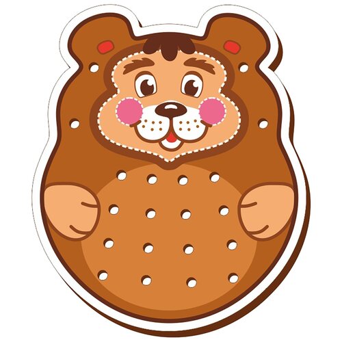 WoodLandToys Шнуровка цветная 