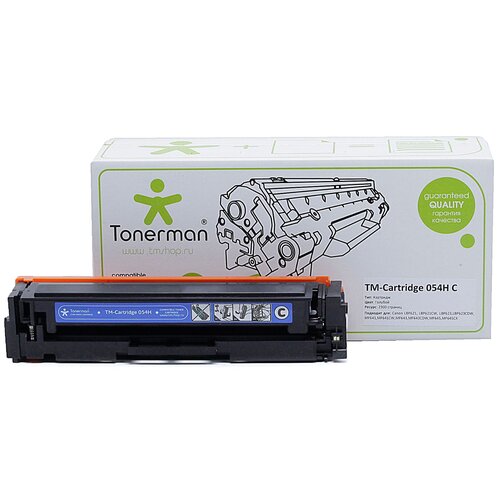 Tonerman TM-Cartridge 054H C, 2300 стр, голубой