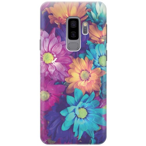 фото Gosso ультратонкий силиконовый чехол-накладка для samsung galaxy s9 plus с принтом "много цветов"