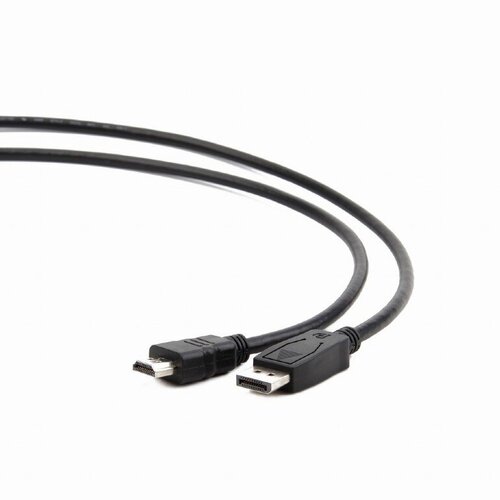 Bion Кабель DisplayPort - HDMI, 20M/19M, однонаправленный конвертор сигнала с DisplayPort в HDMI, 1м, черный [BXP-CC-DP-HDMI-010] bion кабель usb2 0 соединительный usb a microb bion bxp cc musb2d 010 1 0м ret