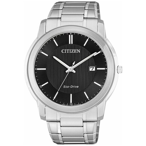 Наручные часы CITIZEN Eco-Drive, черный, серебряный