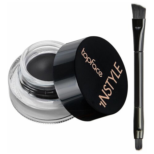 Topface Подводка для глаз гелевая Instyle РТ552, оттенок 001 black topface консилер instyle lasting finish concealer оттенок 001