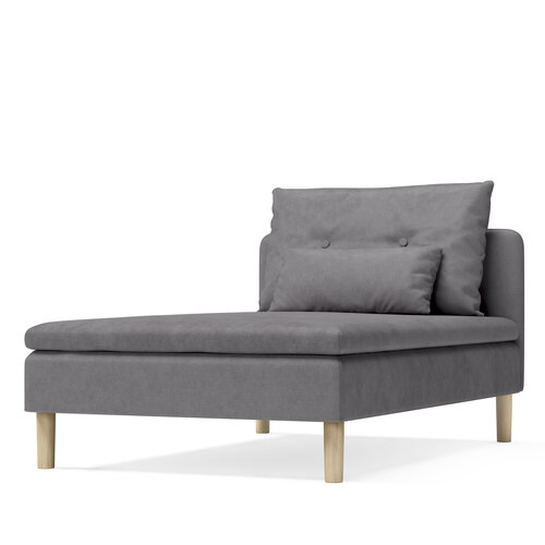 Кушетка Pragma Ishim с декоративными подушками размер 94х151 см обивка текстиль серый 19999₽