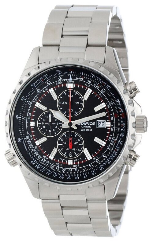 Наручные часы CASIO Edifice EF-527D-1AVEF, черный, серебряный