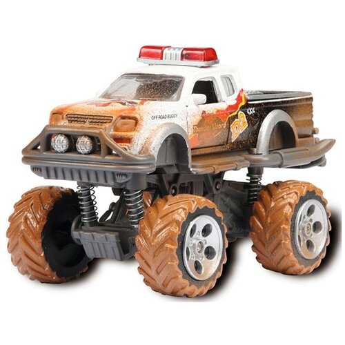 Внедорожник Dickie Toys Rally Monster (3742010), 15 см, белый