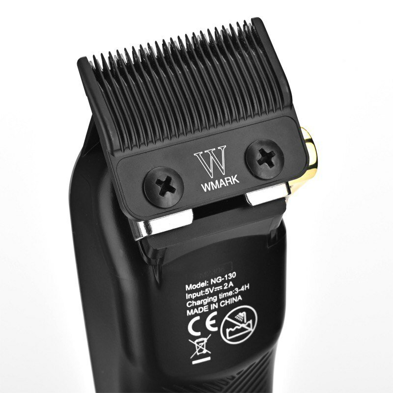 Профессиональная машинка для стрижки волос NG-130 с беспроводной зарядке и Type-C разъемом. Набор парикмахера с насадками от сети и аккумулятора WMARK - фотография № 3