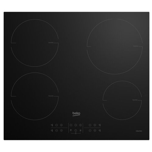 Индукционная варочная панель Beko HII 64200 MT, цвет панели черный, цвет рамки черный встраиваемая индукционная панель независимая beko hii 64200 mt
