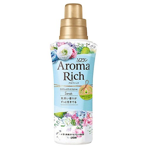 фото Lion soflan aroma rich sarah ополаскиватель для белья дезодорирующий с натуральными ароматическими маслами, мягкая упаковка, 400 мл