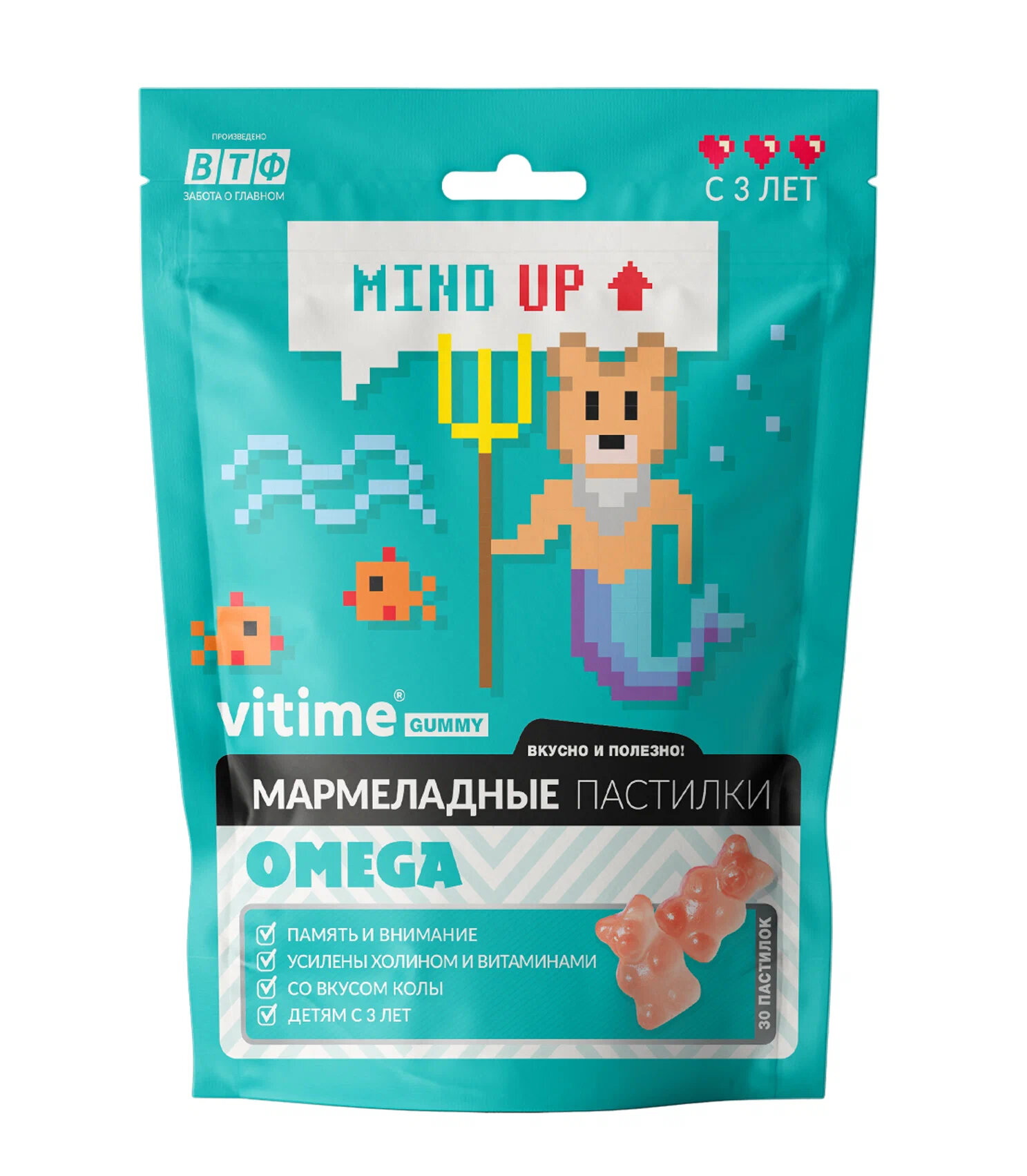 VITime Омега-3 пастилки жев., 30 шт.