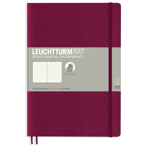 Записная книжка Leuchtturm Composition B5 Port Red мягкая обложка 123 стр точка (359673)
