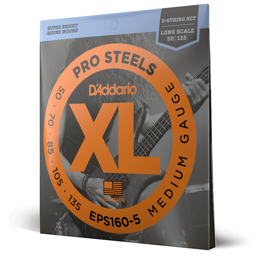 Набор струн D'Addario ProSteels EPS160-5, 1 уп.