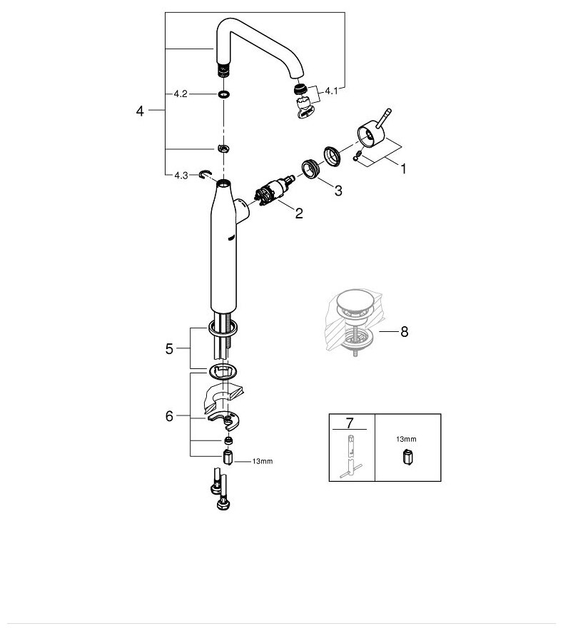 Смеситель Grohe - фото №13