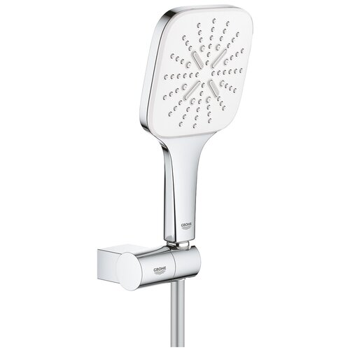 Душевой гарнитур Grohe Rainshower SmartActive 130 Cube 26588LS0, белая луна хром 1500 мм душевой набор для ванны grohe eurocube smartactive 130 с изливом