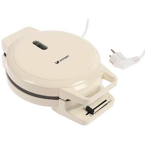 Электровафельница Kitfort КТ-1624 1000 Вт венские вафли антипригарное покрытие бежевая 465800₽