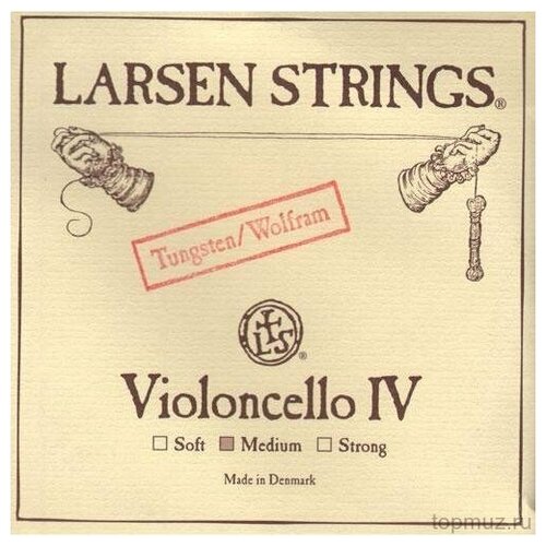 фото Струна c (до) для виолончели 4/4 larsen standard cello c medium