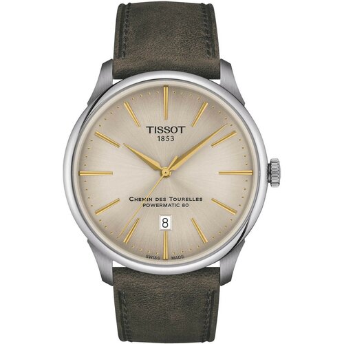 Наручные часы TISSOT T-Classic T1394071626100, серебряный, бежевый