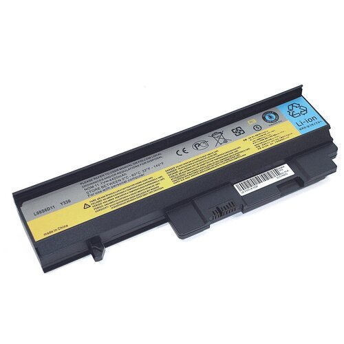 фото Аккумуляторная батарея для ноутбука lenovo y330 (l08s6d11) 11.1v 4400mah oem черная