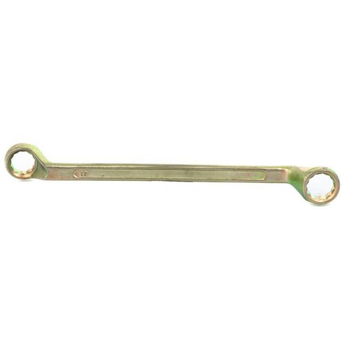 Накидной гаечный ключ СИБРТЕХ 17 х 19 мм, желтый цинк, 14626