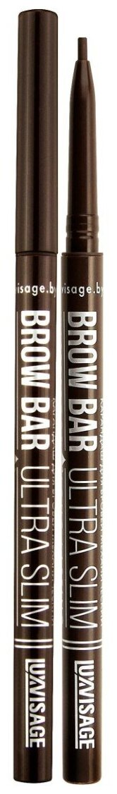 LUXVISAGE Карандаш для бровей Brow Bar Ultra Slim, оттенок 305 Medium Brown