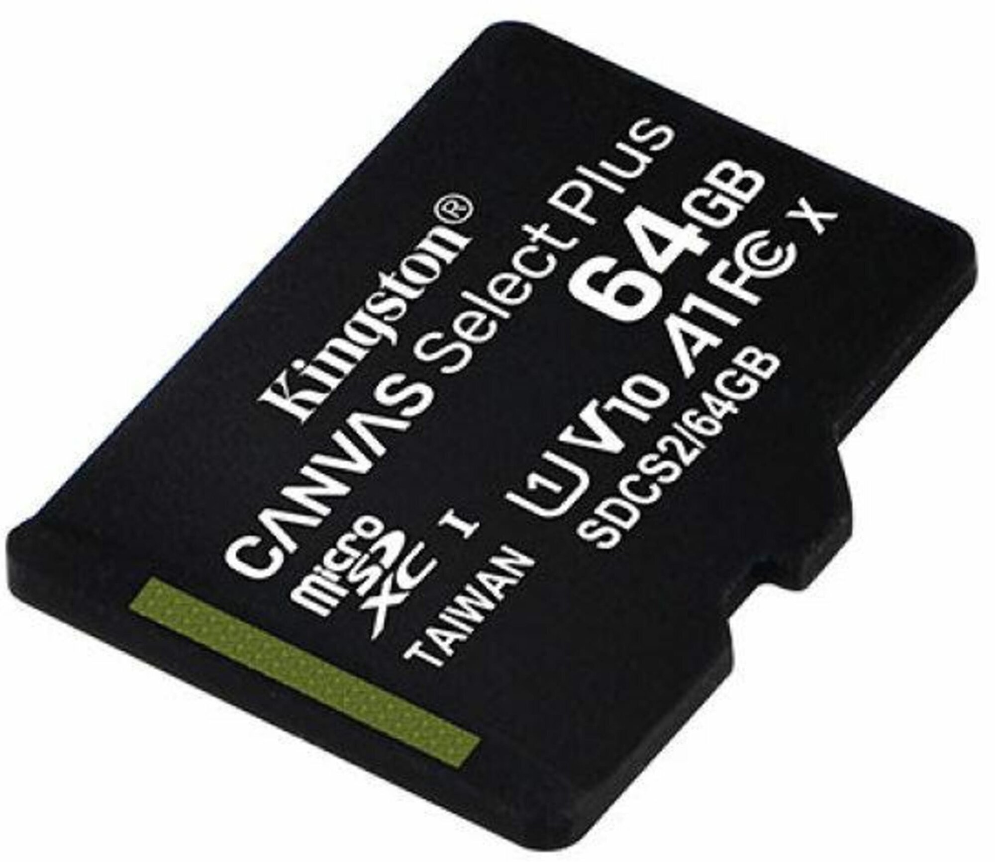 Карта памяти Kingston micro SDXC 64GB Class10 UHS-I Canvas Select Plus (SDCS2/64GBSP)