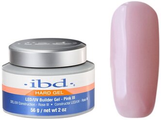 Гель IBD LED/UV Builder Gel конструирующий камуфлирующий, 56 г pink III