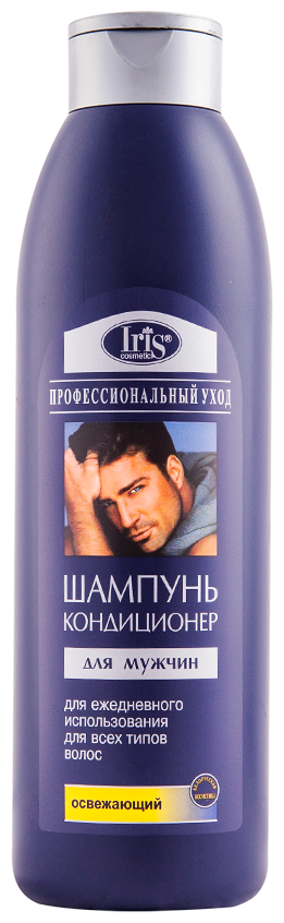 фото IRIS cosmetic шампунь-кондиционер для мужчин Профессиональный уход освежающий для всех типов волос