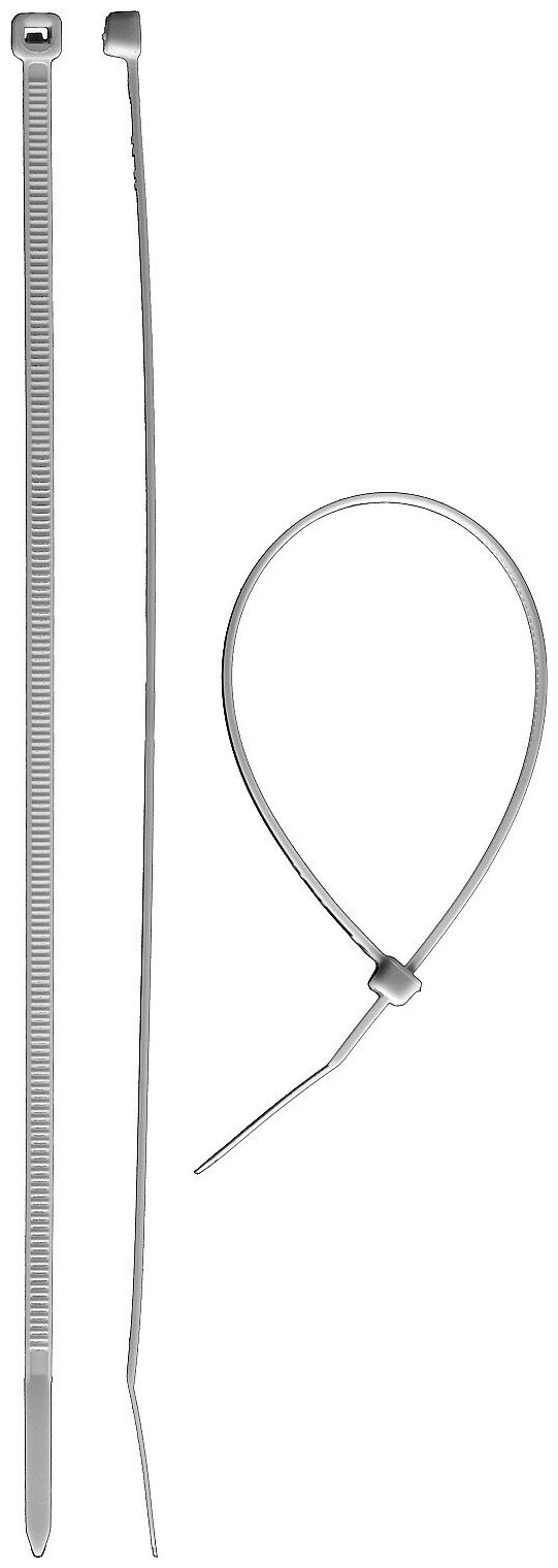Кабельные стяжки белые КС-Б1, 9 x 1020 мм, 50 шт, нейлоновые, ЗУБР Профессионал