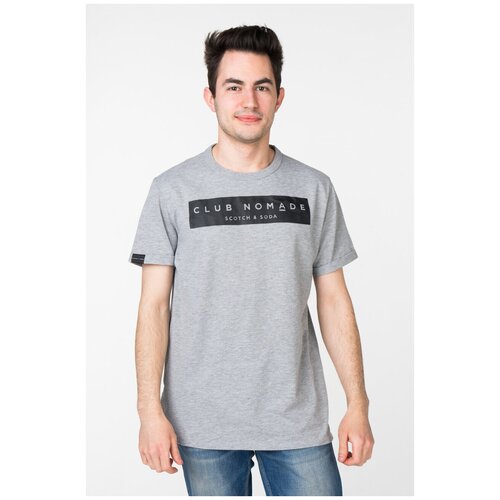 фото Футболка scotch & soda 132.19ssmd.1151148573.98 размер l/50, серый