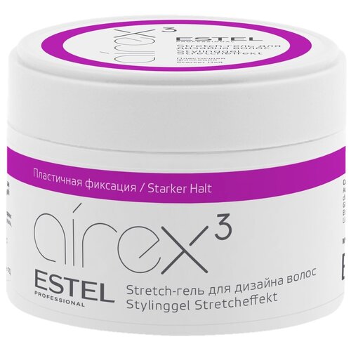 ESTEL AIREX stretch-гель для дизайна волос, средняя фиксация, 65 мл estel крем airex 3d hairs средняя фиксация 150 мл 150 г