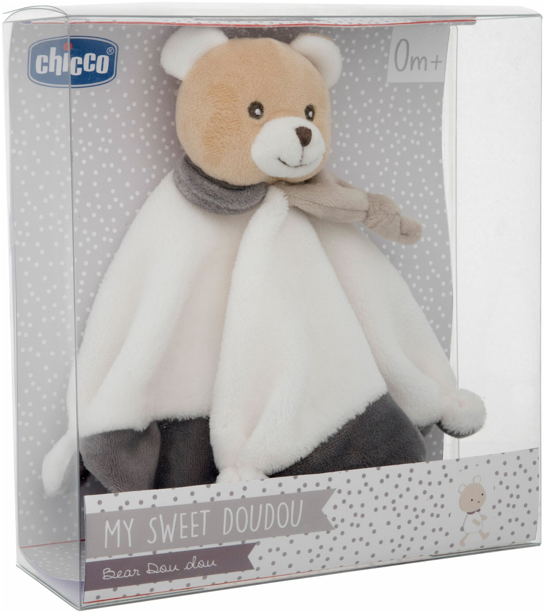 Chicco Игрушка мягкая "Медвежонок Doudou с одеяльцем" - фото №4