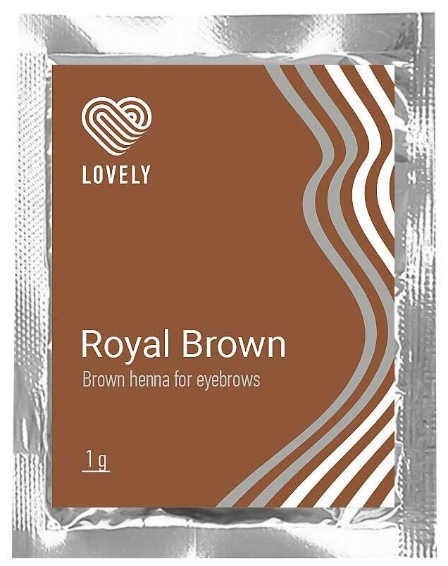 LOVELY ROYAL BROWN ХНА коричневая для бровей 1 Г