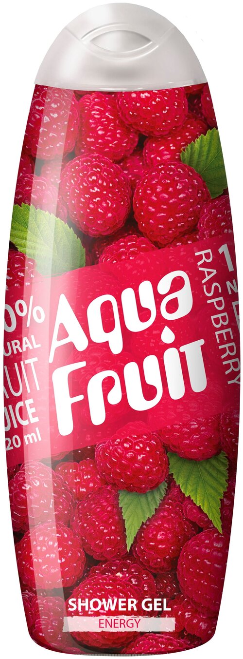 Гель для душа AQUAFRUIT raspberry energy, 450 мл, 420 г