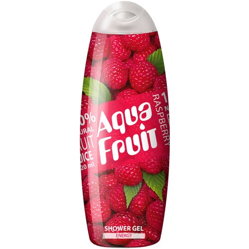 Гель для душа AQUAFRUIT raspberry energy, 450 мл, 420 г