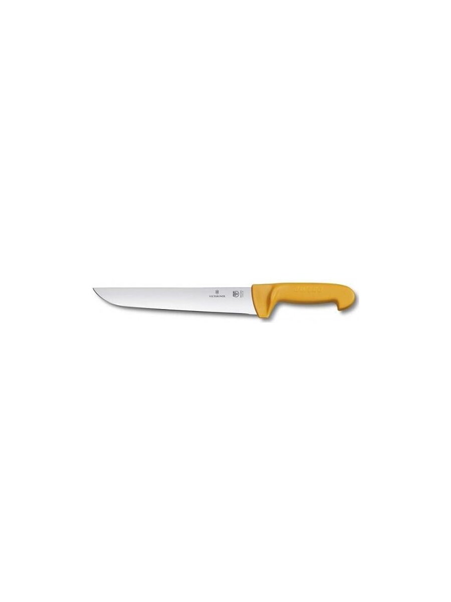 Нож кухонный Victorinox Swibo (5.8431.31) стальной разделочный для мяса лезв.310мм прямая заточка же - фото №7