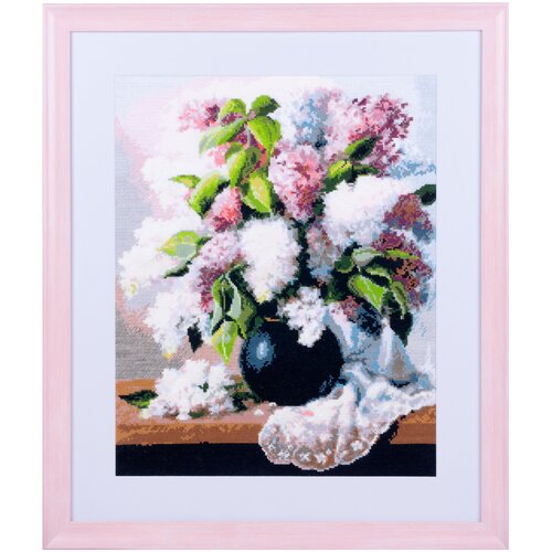 фото Набор для вышивания нитками "сирень" ажур