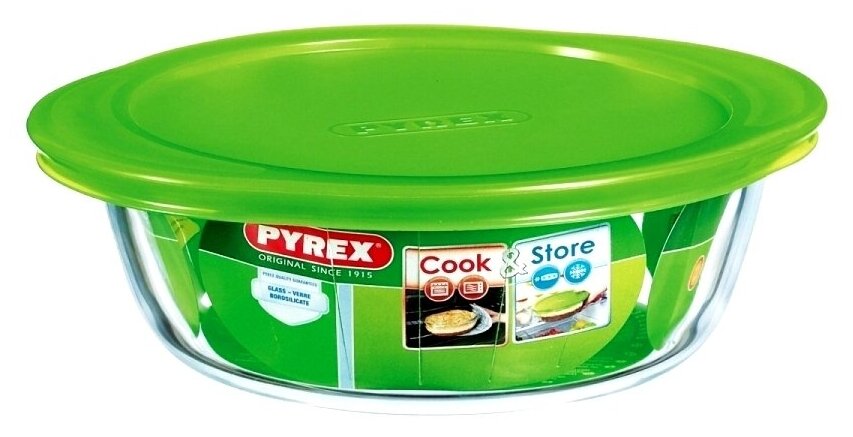 Pyrex 207P000/5045 блюдо круглое с крышкой Cook&Store 20см .