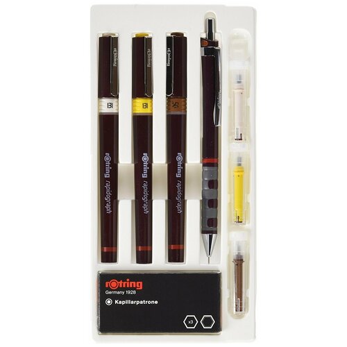 фото Rotring набор рапидографов combi junior set (s0699480) коричневый