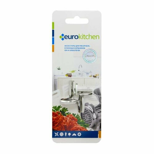 euro kitchen kng 14 нож для мясорубки Нож Eurokitchen для мясорубки, посадочное место квадрат, размах 45 мм